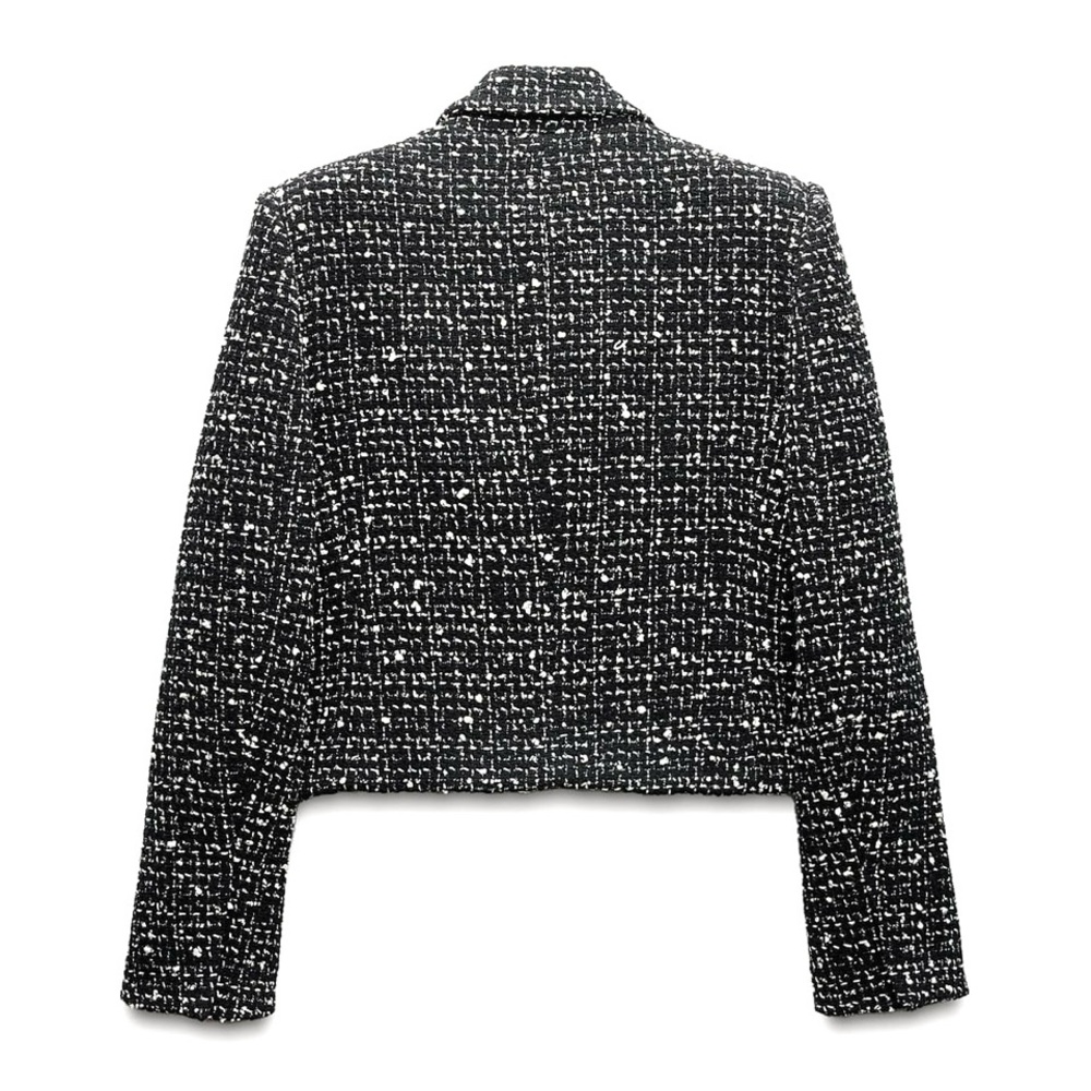 New ZARA Double Breasted Weave Jacket - Picture 7 of 9
